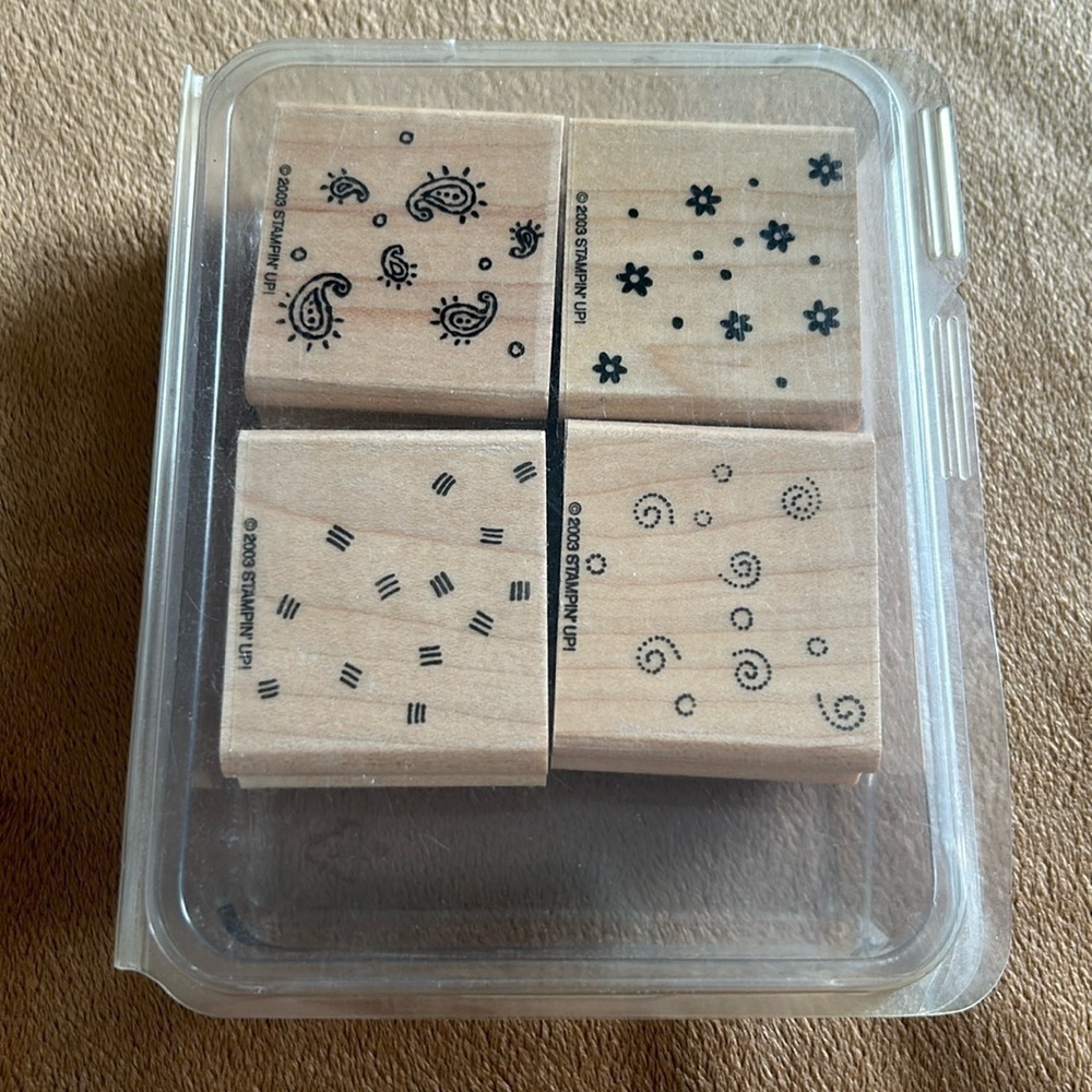 Stampin' Up! 2003 Fresh Fillers Stamp Set of 4 Stamps